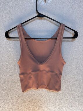 Lululemon Power Pivot Ribbed Tank Women’s 4 Pink Clay